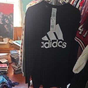 Adidas Black Crewneck Long Sleeve